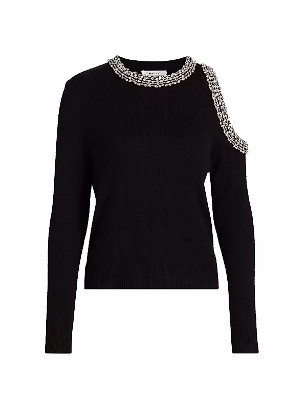 Roma Crystal-Embellished Knit Top