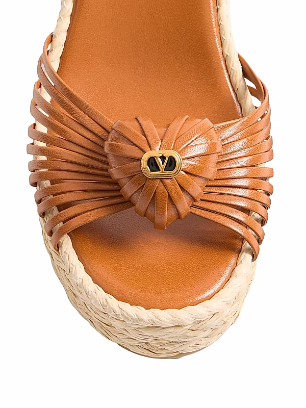Royal 100MM Wedge Kidskin Sandal - View 5