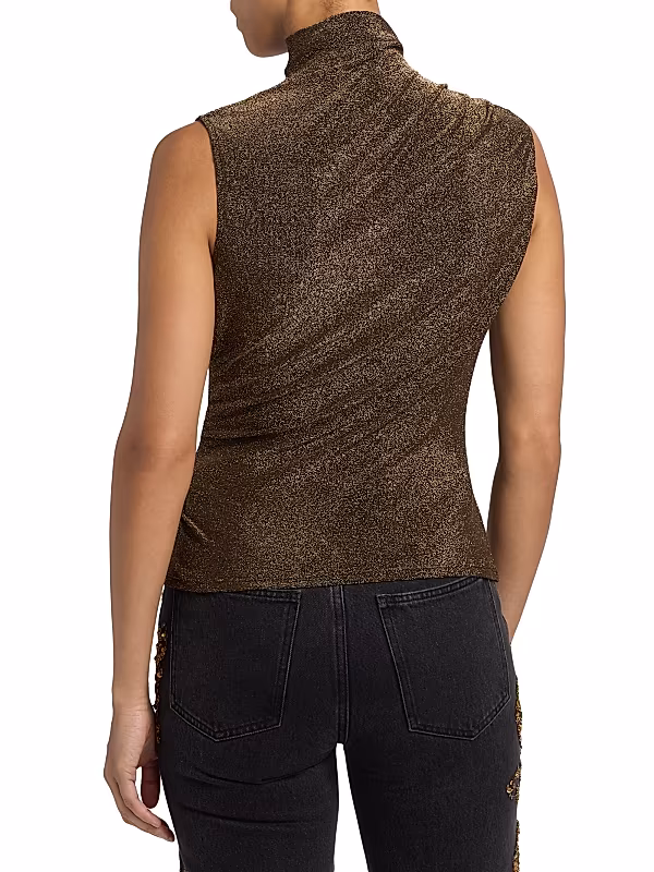 Mylie Metallic Sleeveless Top - View 4