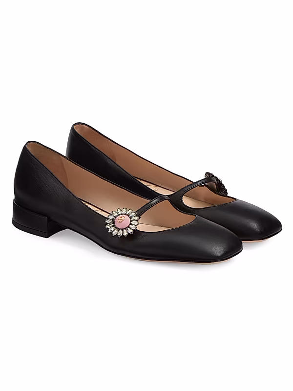 Mary-Jane Preshoes 20MM Ballerinas in Kidskin - View 2