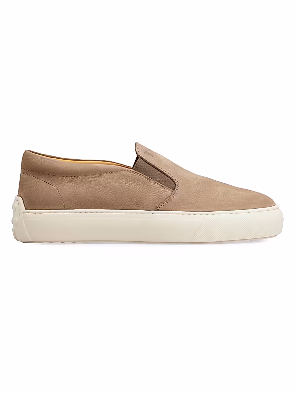 Sporty Suede-Blend Loafers