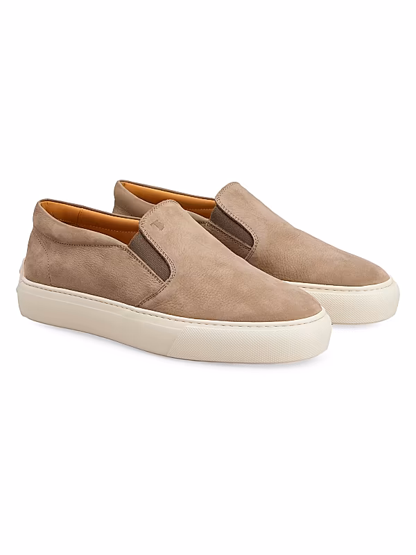 Sporty Suede-Blend Loafers - View 2
